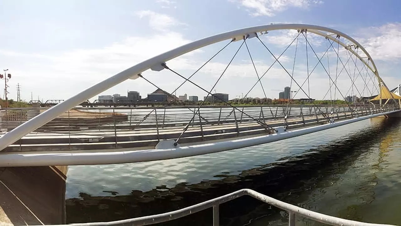Tempe City Dam Panorama View 1000x500px