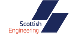 Scottish Engineering Blue and orange logo