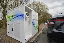 Hy Qube refueller and Toyota Mirai
