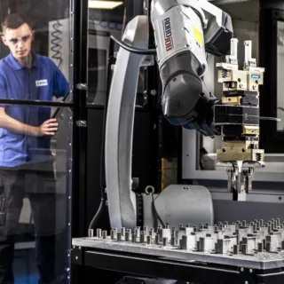 Precision Manufacturing - Tool in use